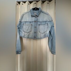 Denim Cropped Jacket